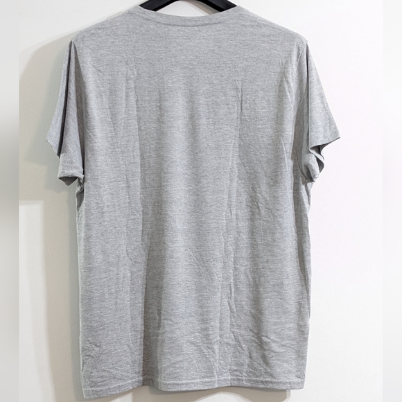 Don't Stop Believing Santa Men's Christmas Graphic Short Sleeve T-shirt, Size XL - Picture 2 of 3